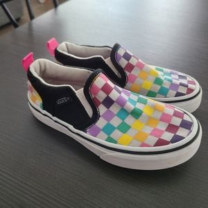 Rainbow Checkered Vans